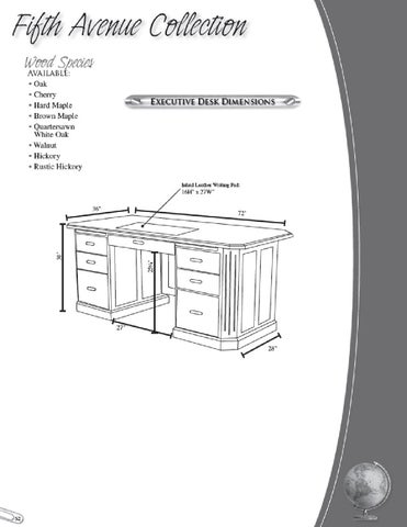 E & G Amish Furniture 家具目录 · 2011 Valley 家具 / Desks × File Cabinets / 第 3 页