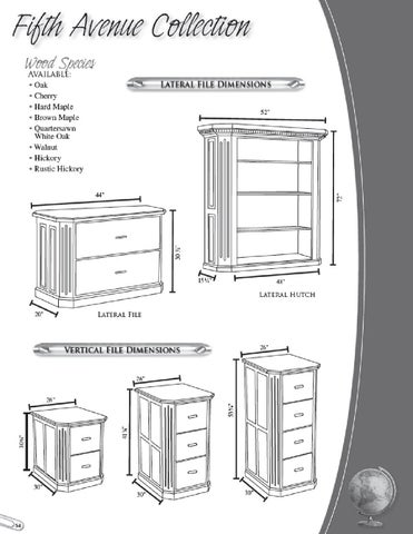 E & G Amish Furniture 家具目录 · 2011 Valley 家具 / Desks × File Cabinets / 第 5 页