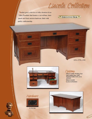 E & G Amish Furniture 家具目录 · 2011 Valley 家具 / Desks × File Cabinets / 第 9 页