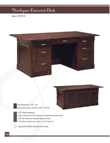 E & G Amish Furniture 2011 E × I Woodworking 家具目录 / Desks × File Cabinets / 第 15 页