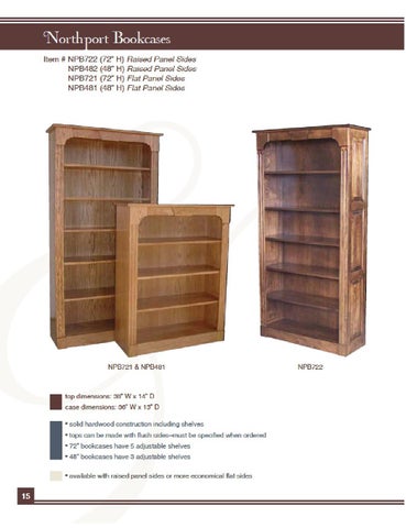 E & G Amish Furniture 2011 E × I Woodworking 家具目录 / Desks × File Cabinets / 第 17 页