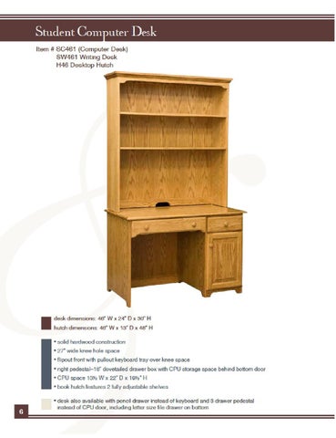 E & G Amish Furniture 2011 E × I Woodworking 家具目录 / Desks × File Cabinets / 第 2 页