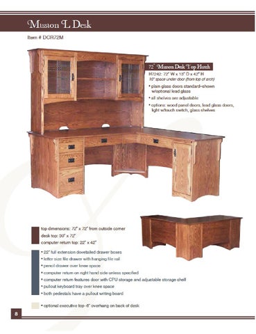 E & G Amish Furniture 2011 E × I Woodworking 家具目录 / Desks × File Cabinets / 第 4 页