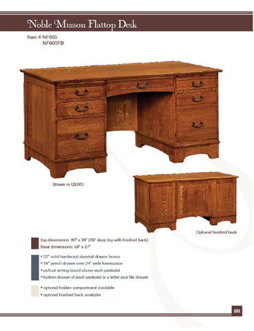 E & G Amish Furniture 2011 E × I Woodworking 家具目录 / Desks × File Cabinets / 第 8 页