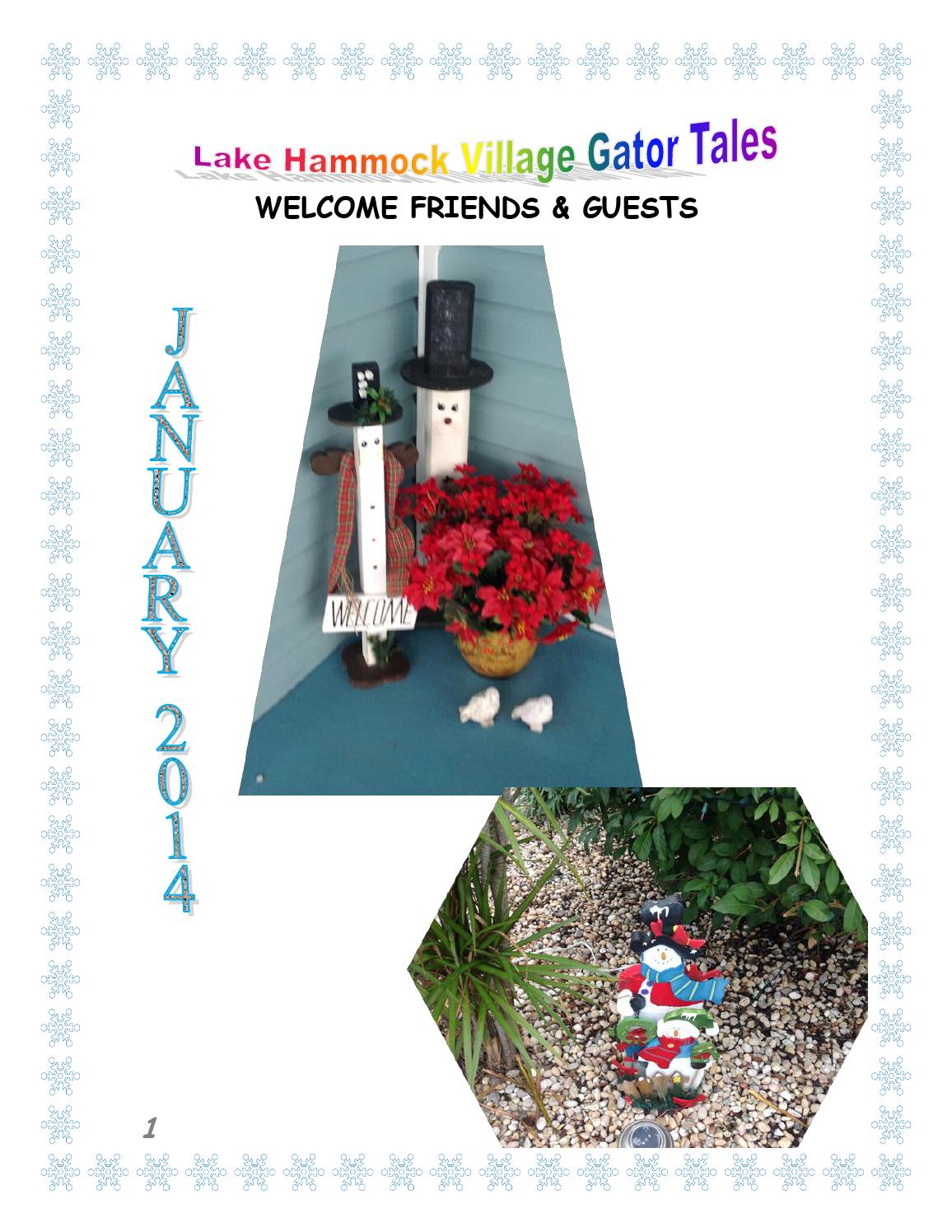2014 01 lake hammock village newsletter by Jeff H Issuu