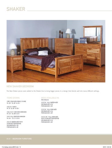 E & G Amish Furniture 2013 Yoders Woodworking 家具目录 / Bedrooms / 第 10 页