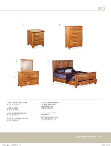 E & G Amish Furniture 2013 Yoders Woodworking 家具目录 / Bedrooms / 第 11 页
