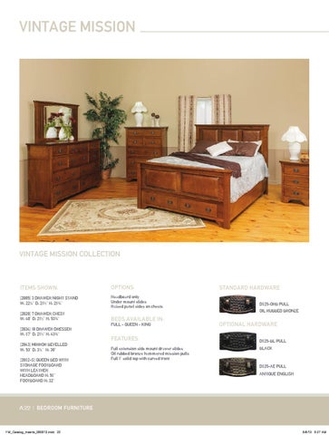 E & G Amish Furniture 2013 Yoders Woodworking 家具目录 / Bedrooms / 第 22 页