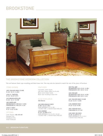 E & G Amish Furniture 2013 Yoders Woodworking 家具目录 / Bedrooms / 第 6 页