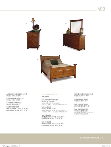 E & G Amish Furniture 2013 Yoders Woodworking 家具目录 / Bedrooms / 第 7 页