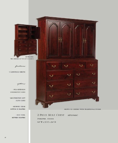 E & G Amish Furniture 2011 Millcraft 家具目录 / Bedrooms / 第 17 页