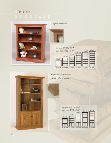 E & G Amish Furniture 2011 Wonder 实木 家具目录 / Bookcases / 第 16 页