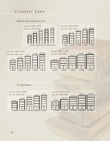 E & G Amish Furniture 2011 Wonder 实木 家具目录 / Bookcases / 第 24 页