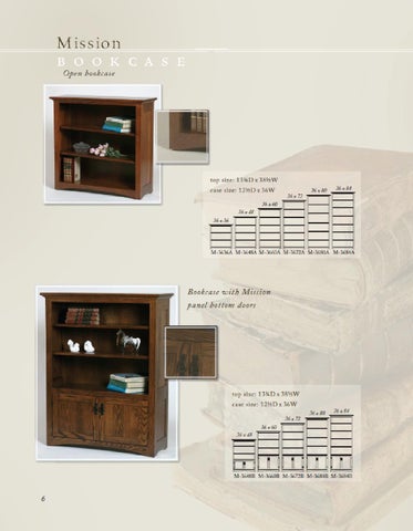 E & G Amish Furniture 2011 Wonder 实木 家具目录 / Bookcases / 第 6 页