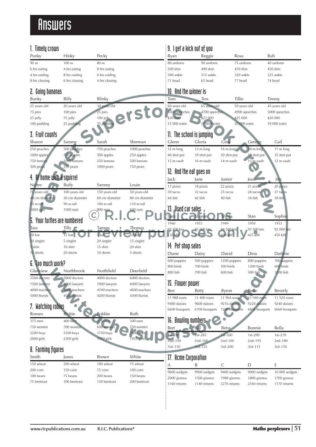 Maths Perplexors: Ages 11-12 by Teacher Superstore - Issuu