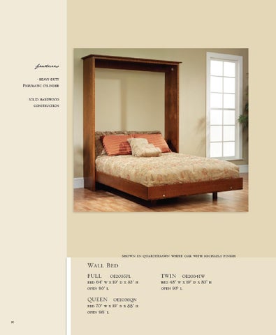 E & G Amish Furniture 2011 Millcraft 目录 / Murphy Wall 床 / 第 10 页