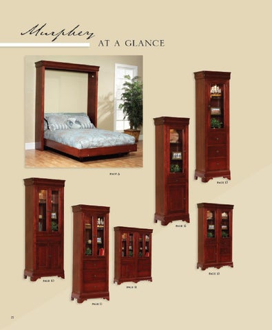 E & G Amish Furniture 2011 Millcraft 目录 / Murphy Wall 床 / 第 16 页