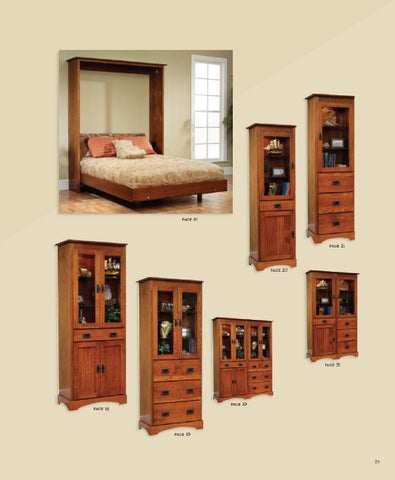 E & G Amish Furniture 2011 Millcraft 目录 / Murphy Wall 床 / 第 17 页