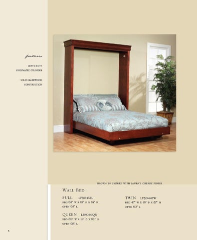 E & G Amish Furniture 2011 Millcraft 目录 / Murphy Wall 床 / 第 4 页