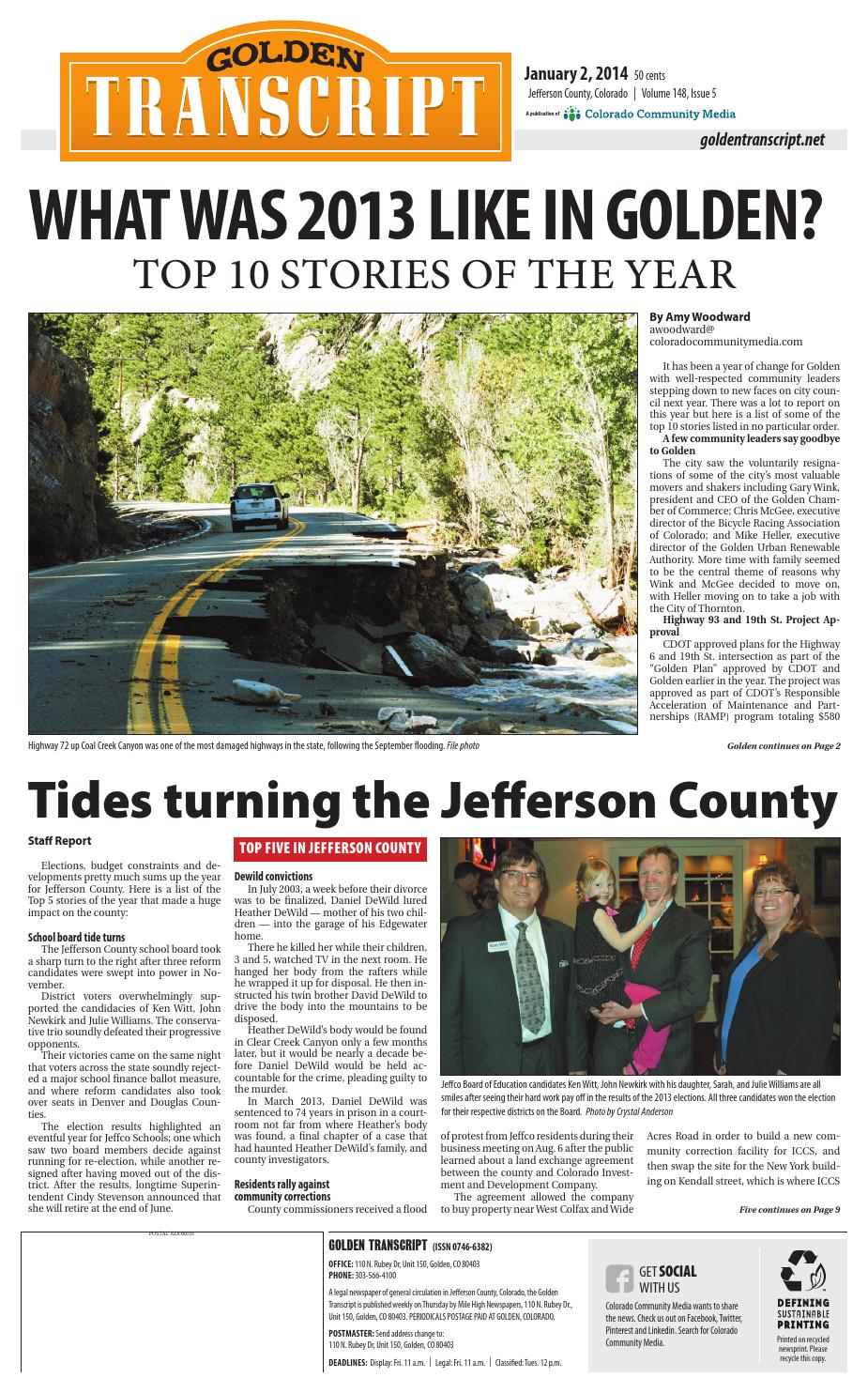 Golden Transcript 0102 By Colorado Community Media Issuu