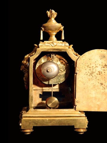 Goret - 法国 Antique 金色 Plated 青铜 Mantel Clock, circa 1770 第 9 页