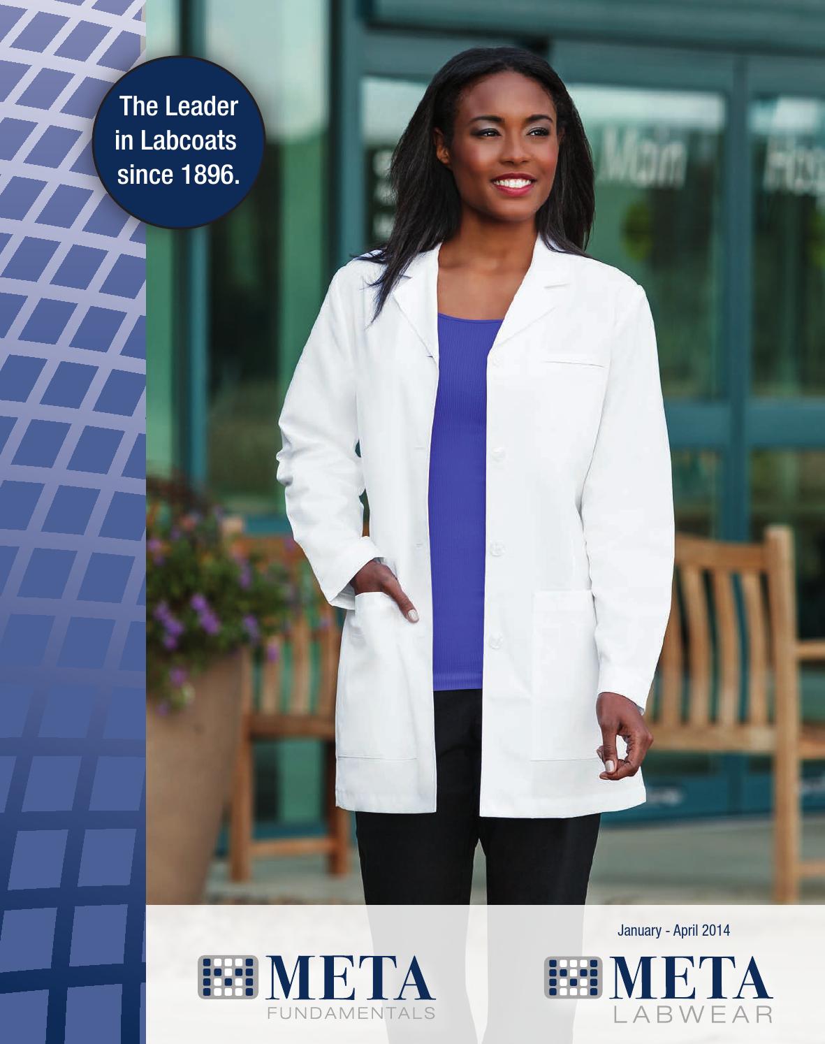 Meta 863 Womens 37 X-Static Lab Coat White 4