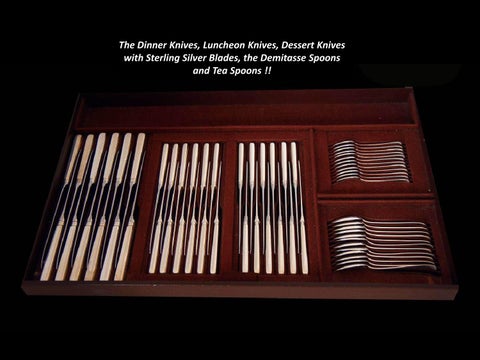 Tetard Freres - Antique Sterling Silver Set, 192pcs + 收纳 Trays, circa: 1900 第 21 页