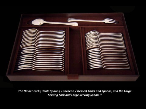 Tetard Freres - Antique Sterling Silver Set, 192pcs + 收纳 Trays, circa: 1900 第 22 页