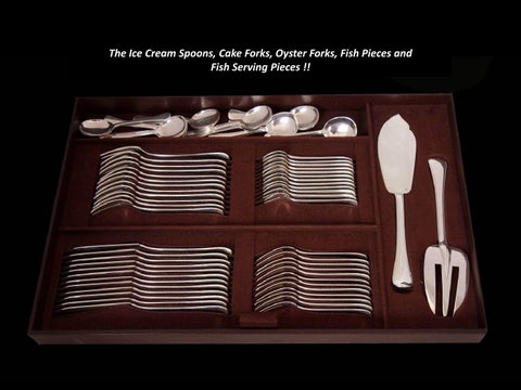 Tetard Freres - Antique Sterling Silver Set, 192pcs + 收纳 Trays, circa: 1900 第 24 页