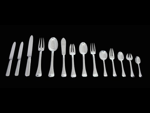 Tetard Freres - Antique Sterling Silver Set, 192pcs + 收纳 Trays, circa: 1900 第 3 页