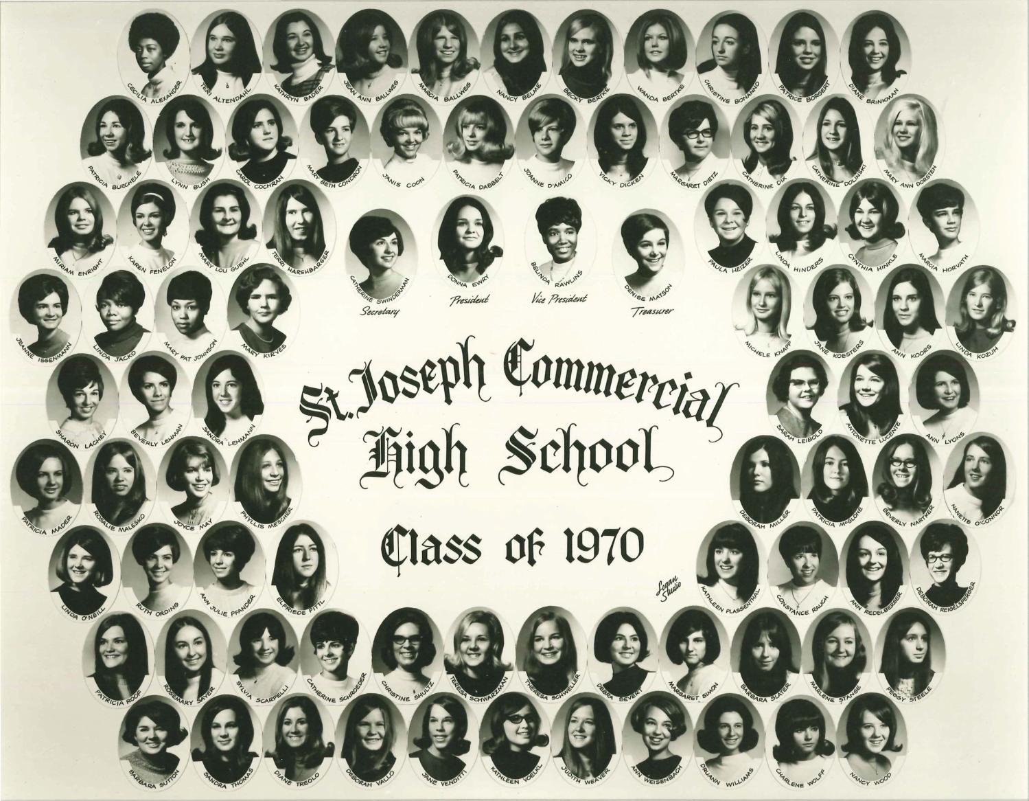 St. Joseph Commercial High School 1970 Senior Class Composite by