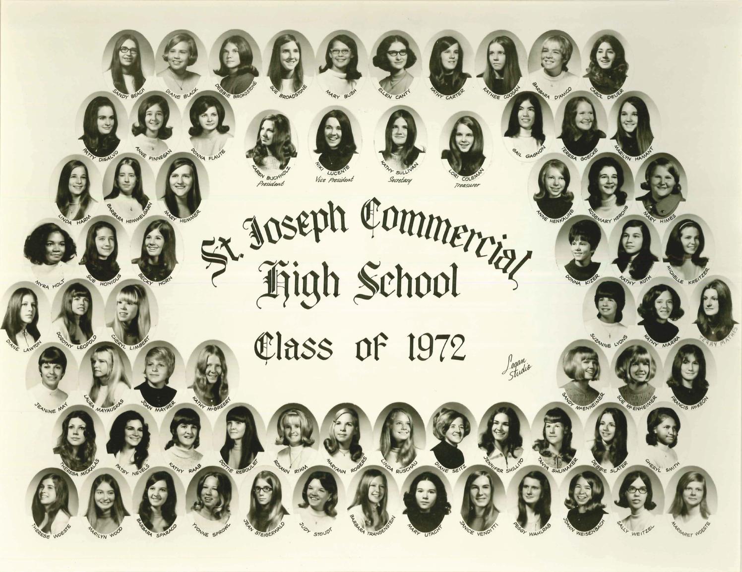 St. Joseph Commercial High School 1972 Senior Class Composite by