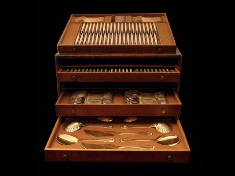 Boin-Taburet, Puiforcat, Henin Freres - Stunning Vermeil Dessert Set, 226pcs, + 收纳 Chest !! 第 23 页