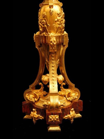 Stunning 法国 19th Century 金色 Plated 青铜 and Red 大理石 Candelabra - 1870s 第 11 页