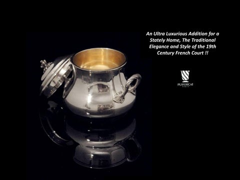 Puiforcat Antique Sterling Silver 6pc. Tea Set with Sterling Tray - c. 1895 第 13 页