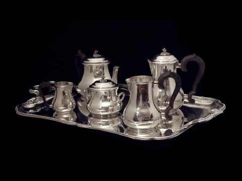 Puiforcat Antique Sterling Silver 6pc. Tea Set with Sterling Tray - c. 1895 第 5 页