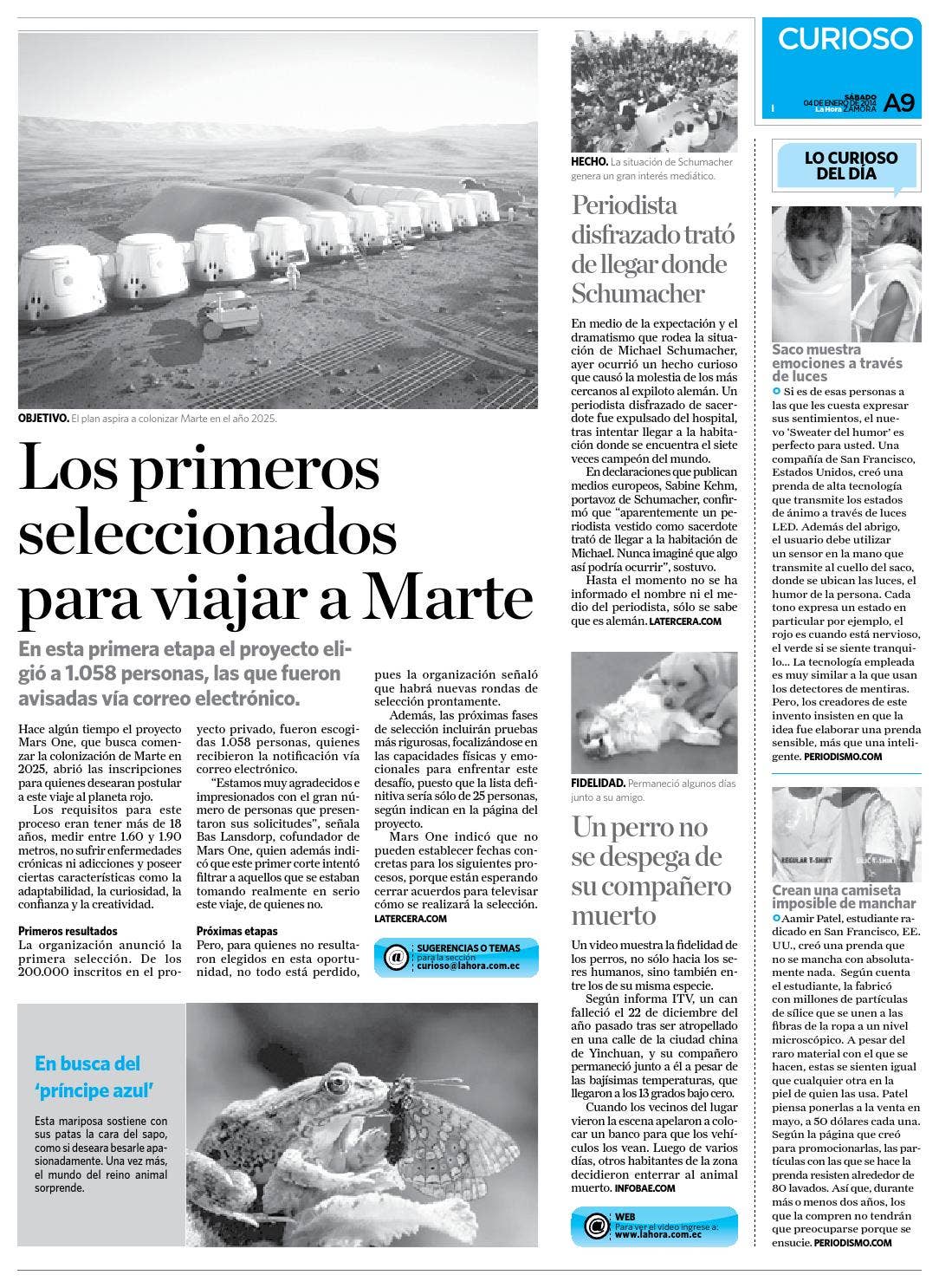 Diario La Hora Zamora 04 de Enero 2014 by LA HORA Ecuador - Issuu