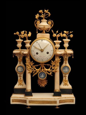法国 Antique Louis XVI 大理石 Mantel Clock, Folin Laine. c. 1770s 第 3 页