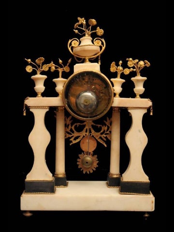 法国 Antique Louis XVI 大理石 Mantel Clock, Folin Laine. c. 1770s 第 5 页