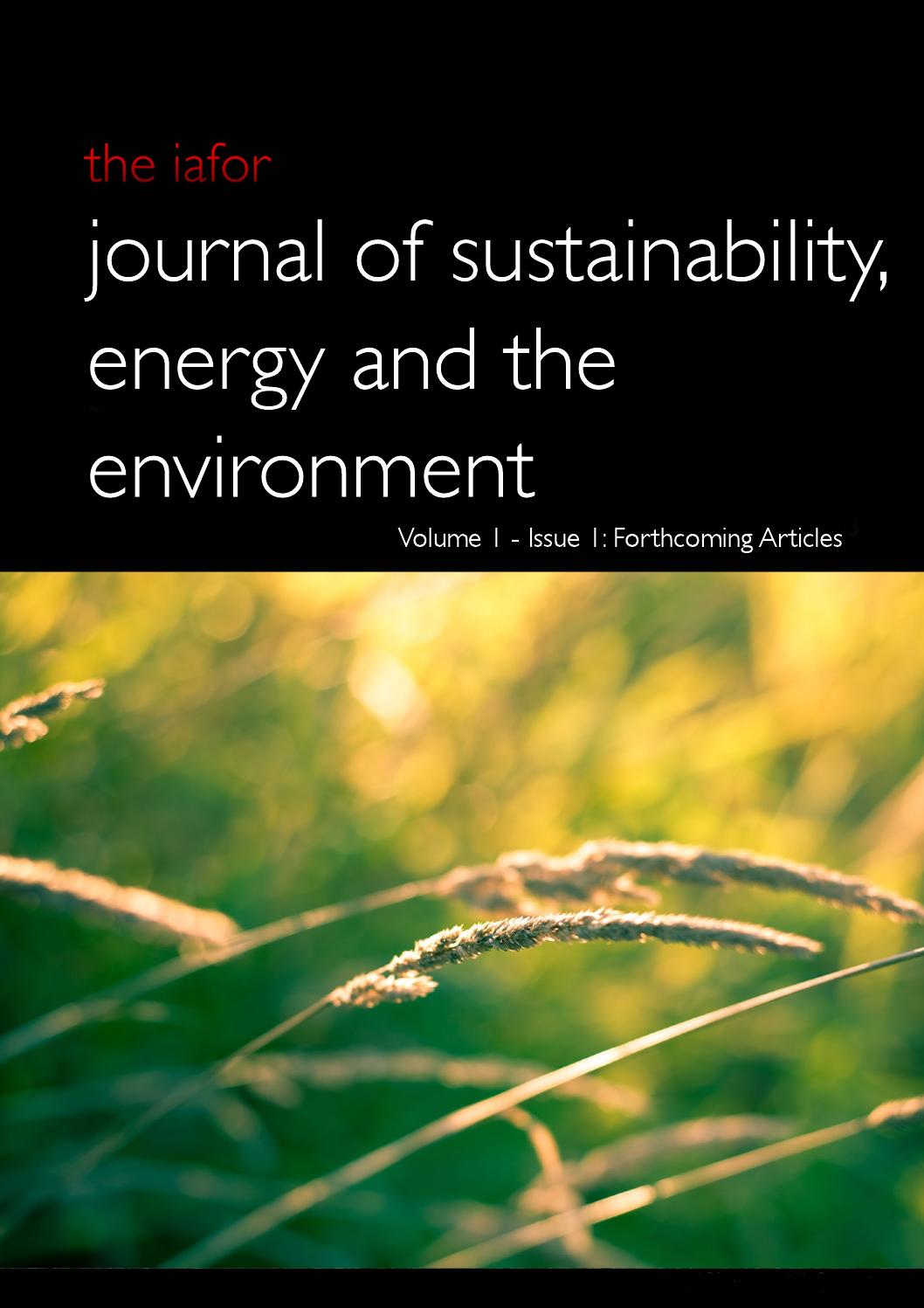 IAFOR Journal of Sustainability, Energy and the Environment Volume 1