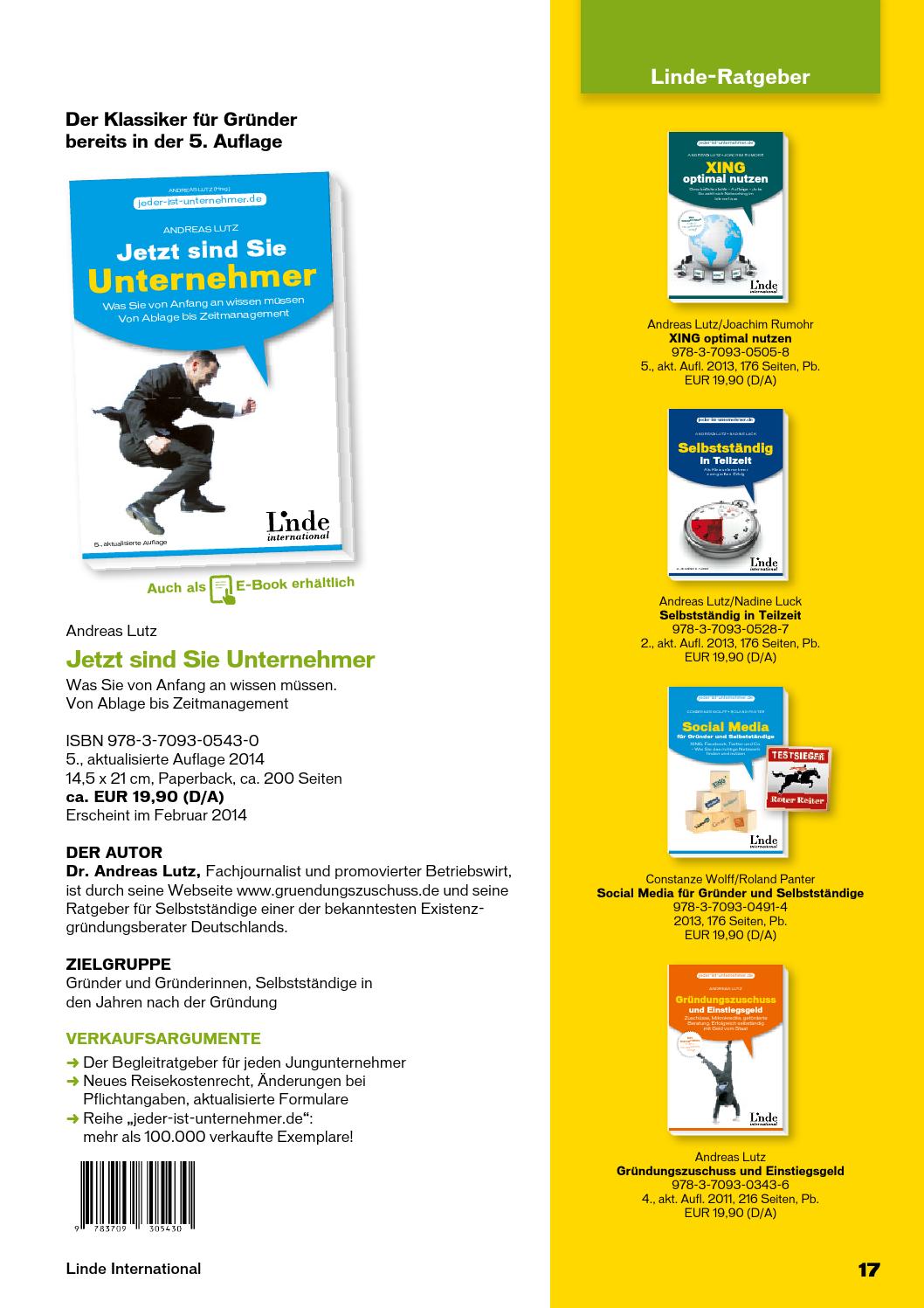 Linde Vorschau International Fruhjahr 2014 By Linde Verlag Gmbh Issuu