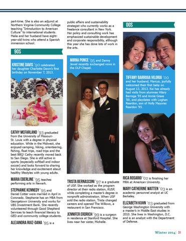 OLP Magazine Winter 2013 by Academy of Our Lady of Peace - Issuu