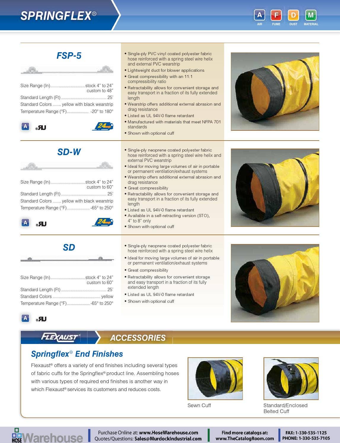 Flexaust Ducting Hose 2012 2013 catalog by Murdock