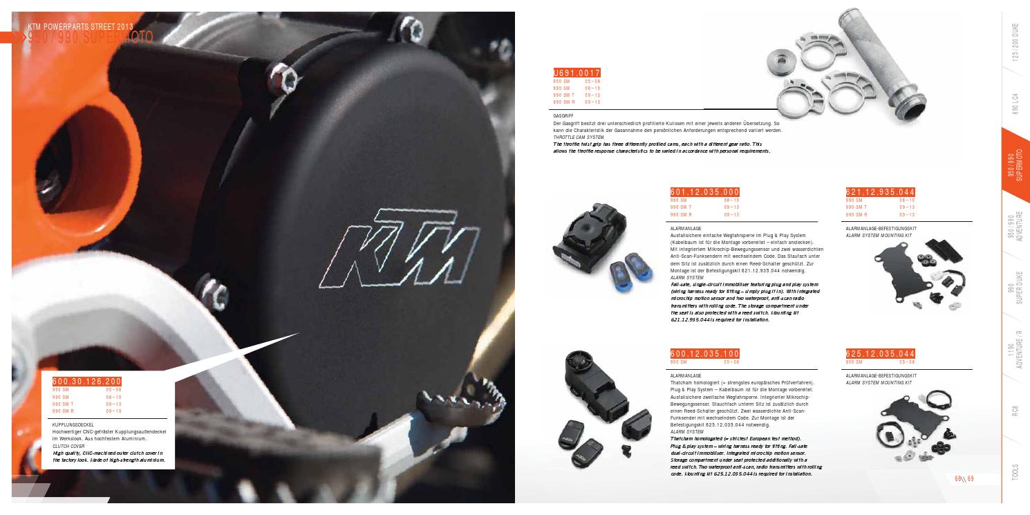 KTM PowerParts Street MY 2013 Catalogue English / Deutsch by KTM GROUP