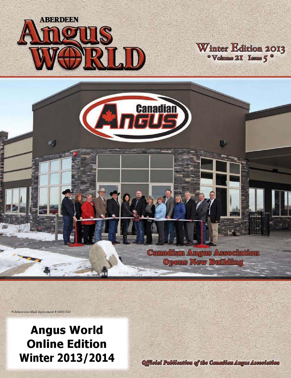 Angus World Winter 2013/14 Volume 21