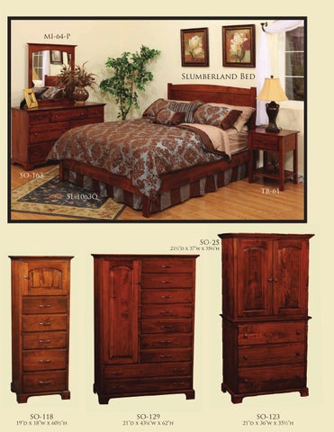 E & G Amish Furniture 2012 Nisely 柜 目录 / Bedrooms / 第 19 页
