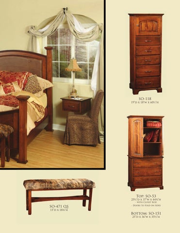 E & G Amish Furniture 2012 Nisely 柜 目录 / Bedrooms / 第 22 页