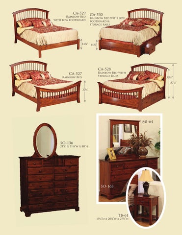 E & G Amish Furniture 2012 Nisely 柜 目录 / Bedrooms / 第 23 页