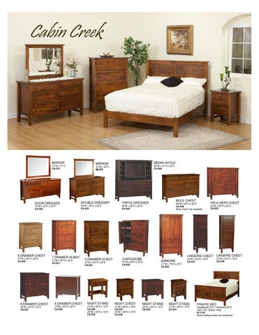 E & G Amish Furniture 2012 Nisely 柜 目录 / Bedrooms / 第 7 页
