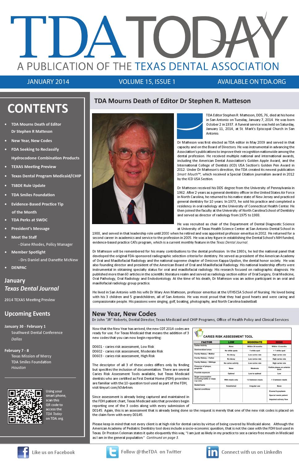 Jan 2014 TDA TODAY by Texas Dental Association Issuu